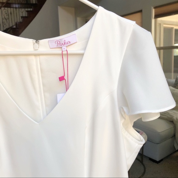 Parker | catherine flutter sleeve romper - Picture 8 of 8